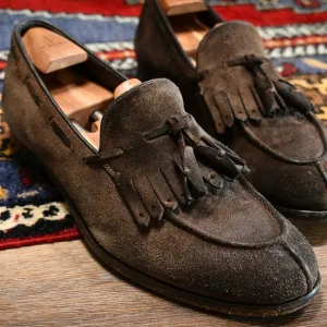 Ermenegildo Zegna | Distressed suede loafers