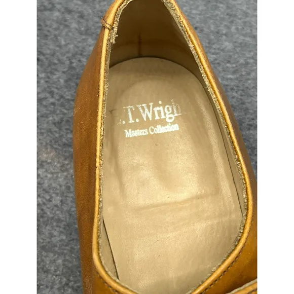 E.T. Wright Mens Pecan Double Monk Dress Shoes 13D Masters Collection England