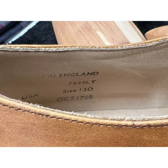 E.T. Wright Mens Pecan Double Monk Dress Shoes 13D Masters Collection England