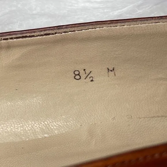 Etienne Aigner Leather Block Heel Square Toe