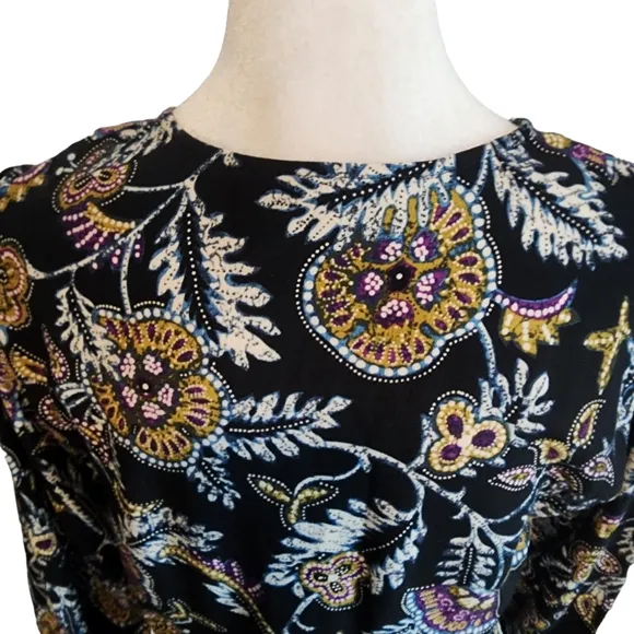 EUC BA&amp;SH Relaxed Fit Bohemian Volver Paisley Mini Dress