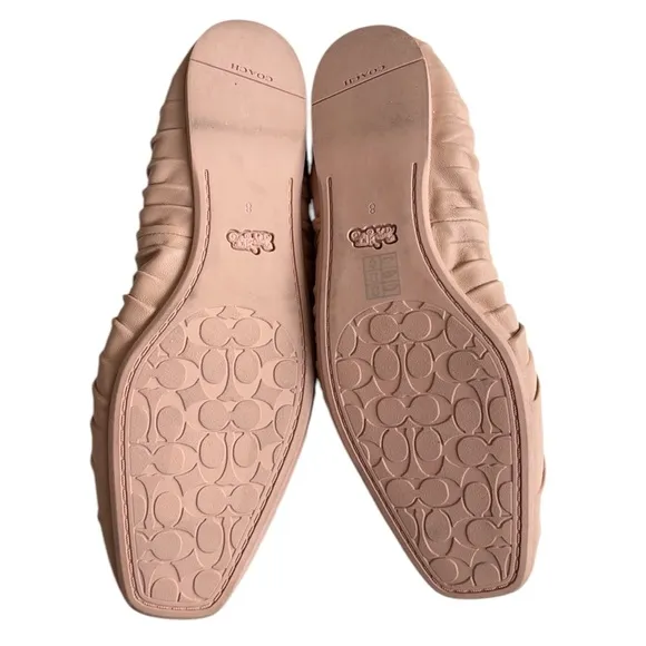 EUC Coach Leather Eleanor Flats Size 8