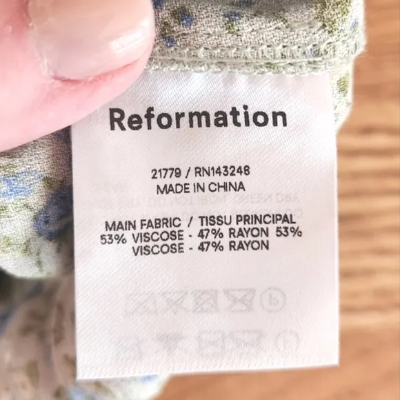 EUC Reformation Ventura Mini Floral Dress, Size XS.
