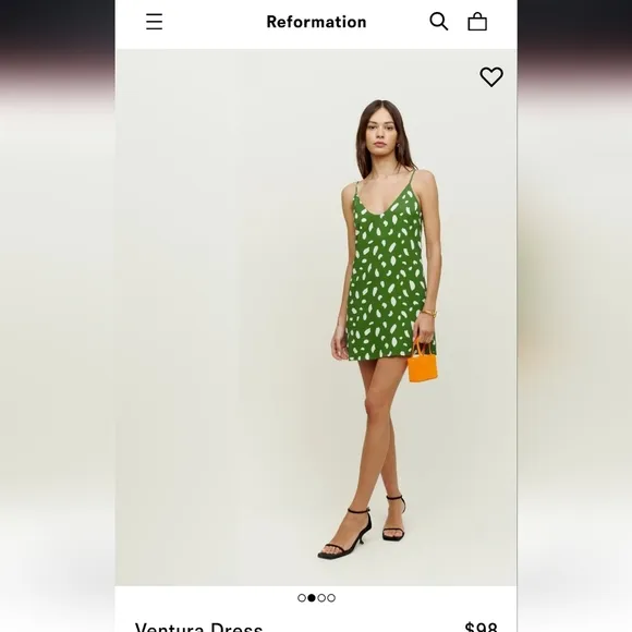EUC Reformation Ventura Mini Floral Dress, Size XS.