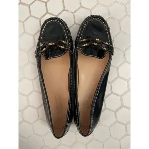 EUC Talbots Patent Leather Black Loafers 8B