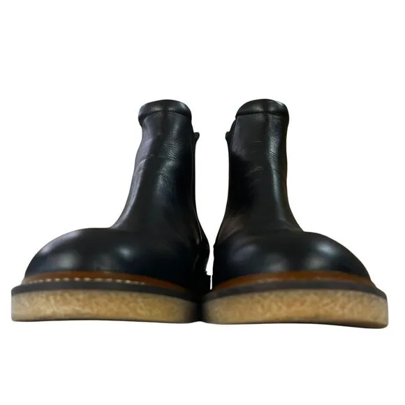 Everlane Chelsea Black Leather Boots Womens Size 9
