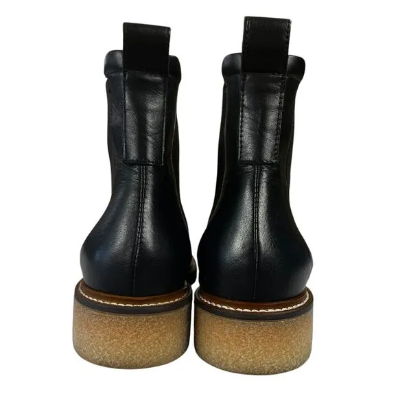 Everlane Chelsea Black Leather Boots Womens Size 9