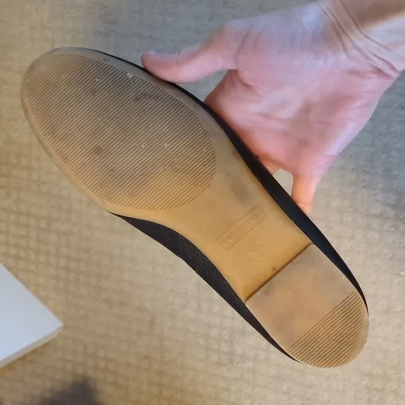 Everlane Day Glove Italian Leather Flats Black Ballet