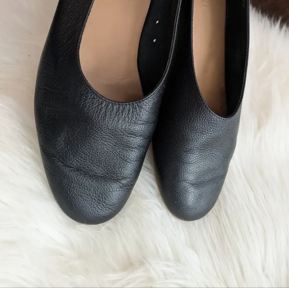 Everlane Day Glove Italian Leather Flats Black Ballet