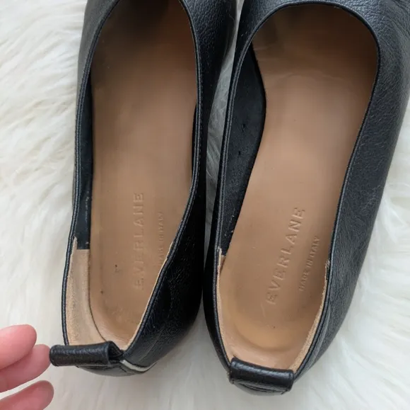 Everlane Day Glove Italian Leather Flats Black Ballet