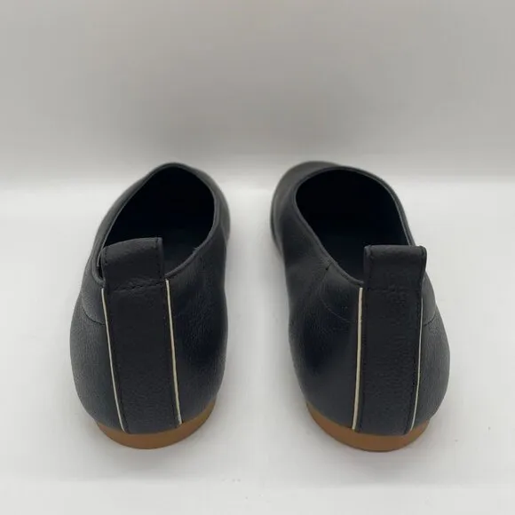 Everlane Flats Shoe Womens Sz 7 Black Leather The Day Glove Flats Ballet Preppy