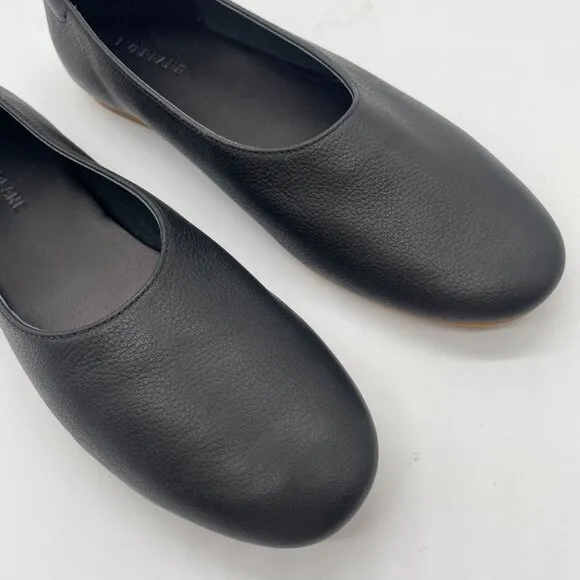 Everlane Flats Shoe Womens Sz 7 Black Leather The Day Glove Flats Ballet Preppy
