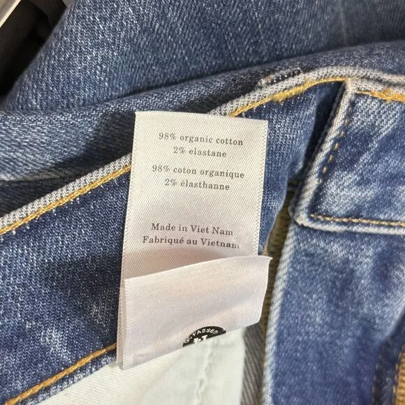EVERLANE The Cheeky Straight Jean 29R Regular Vintage Mid Indigo Denim NEW A3