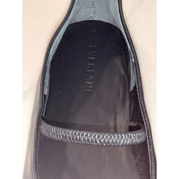 Everlane The Day Mary Jane in Black Leather New Womens Ballet Flats
