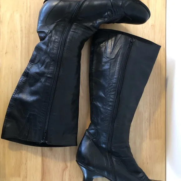 Everybody by B.Z. Moda | Black Leather Tall Boots 40.5