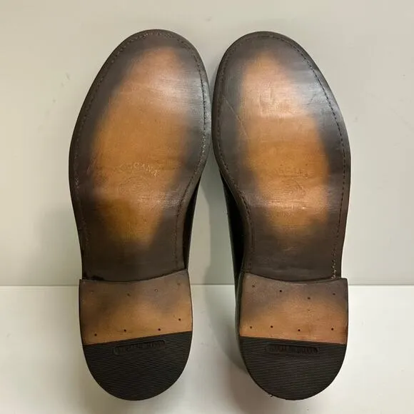 EXCELLENT Grenson Scotch Grain Brown Blucher UNWORN SOLES   HEEL 8.5 UK / 9.5 US