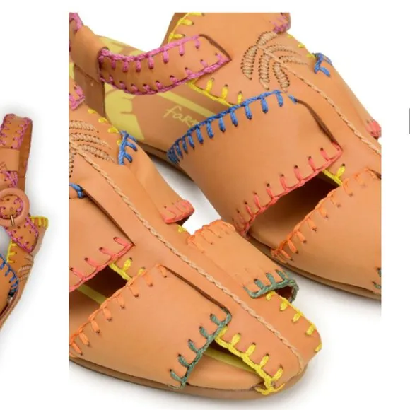 FARM Rio Caramel Palm Tree Sandal