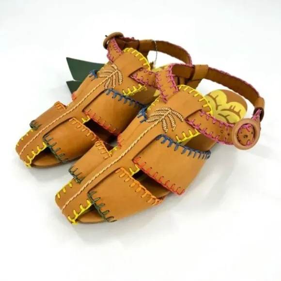 FARM Rio Caramel Palm Tree Sandal