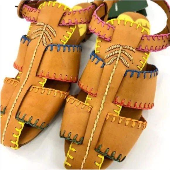 FARM Rio Caramel Palm Tree Sandal