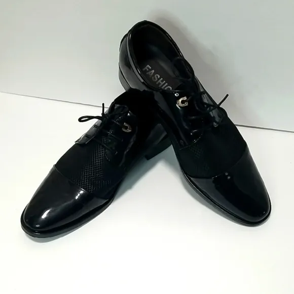 Fashion Men’s Oxford Sport Black Shoes Size 12