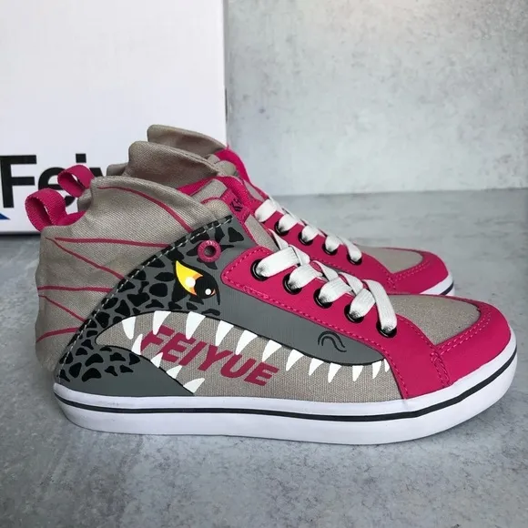 Feiyue Sneakers Delta Mid Animal Dragon Art  Detail Little Boys 13