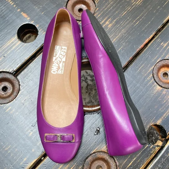 Ferragamo Purple Flats
