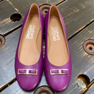Ferragamo Purple Flats