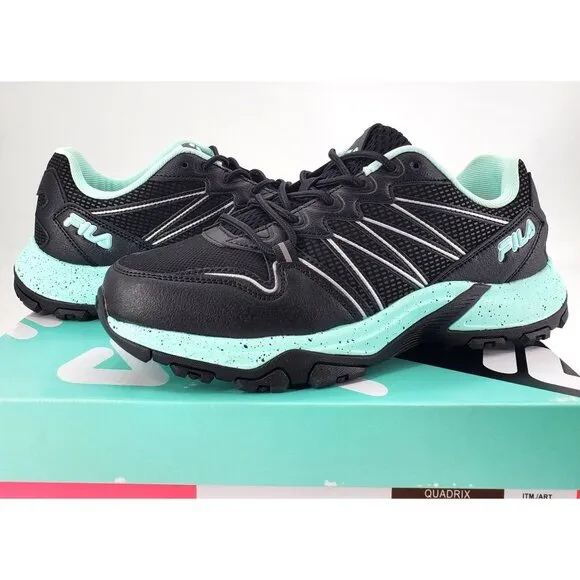 FILA Sneakers Womens 10 Quadrix Activewear Colorful Athletic Trail Running shoes
