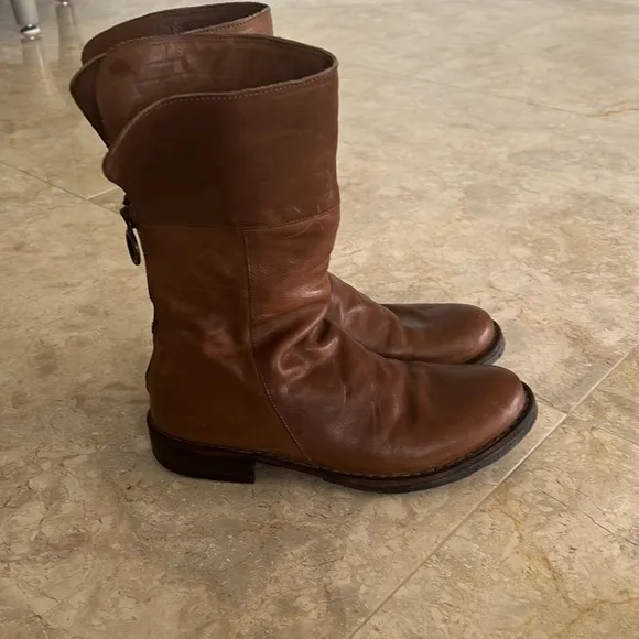 FIORENTINI   BAKER Ella Mid Calf leather boot size EU 36 1/2 -US 6 1/2