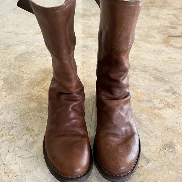 FIORENTINI   BAKER Ella Mid Calf leather boot size EU 36 1/2 -US 6 1/2