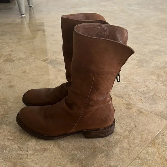 FIORENTINI   BAKER Ella Mid Calf leather boot size EU 36 1/2 -US 6 1/2