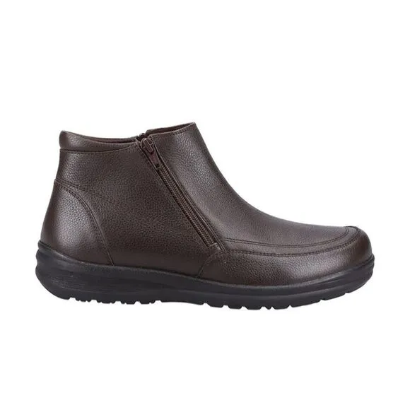 Fleet &amp; Foster Mens Targhee Leather Ankle Boots / Brown