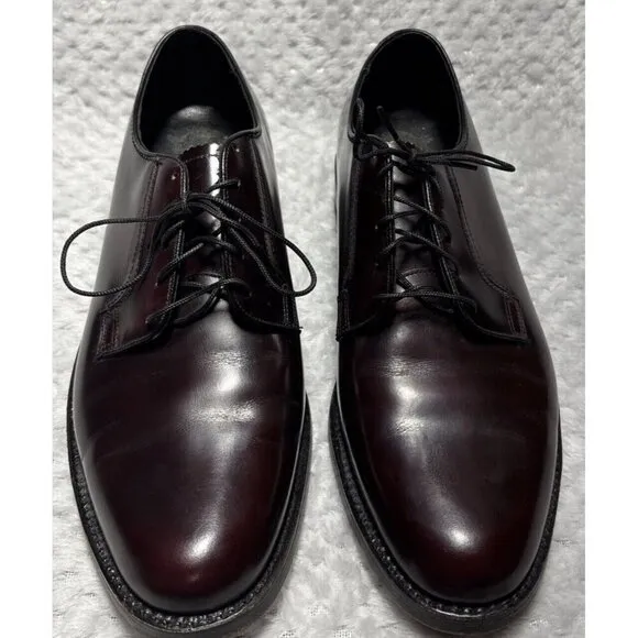 Florsheim 30834 Polished Burgundy Lace Up Plain Toe Blucher Dress Shoes 8