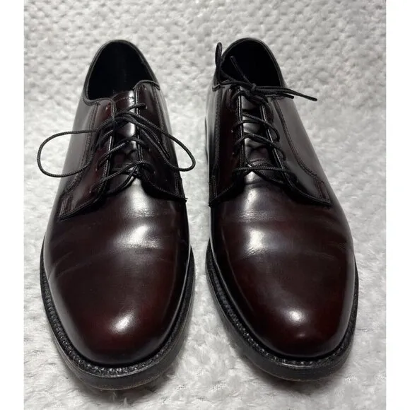 Florsheim 30834 Polished Burgundy Lace Up Plain Toe Blucher Dress Shoes 8