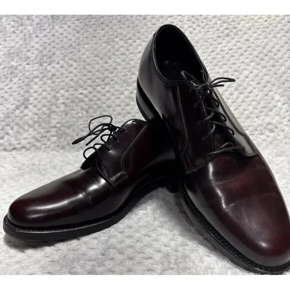 Florsheim 30834 Polished Burgundy Lace Up Plain Toe Blucher Dress Shoes 8
