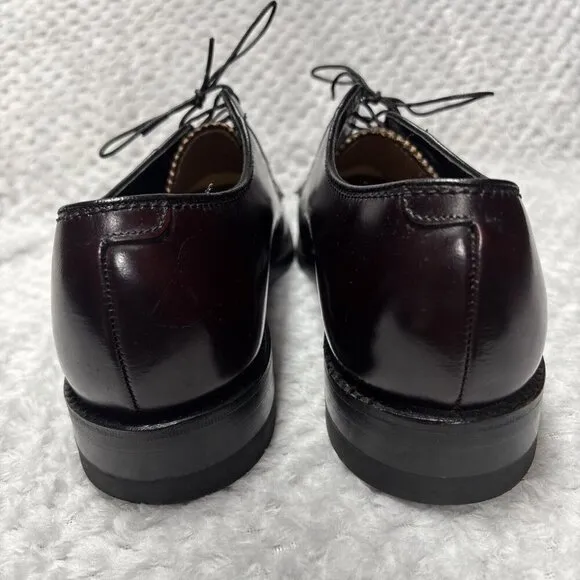 Florsheim 30834 Polished Burgundy Lace Up Plain Toe Blucher Dress Shoes 8