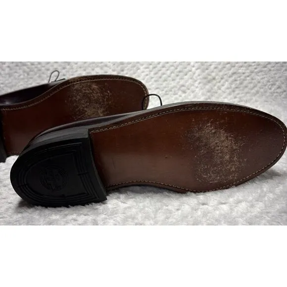 Florsheim 30834 Polished Burgundy Lace Up Plain Toe Blucher Dress Shoes 8