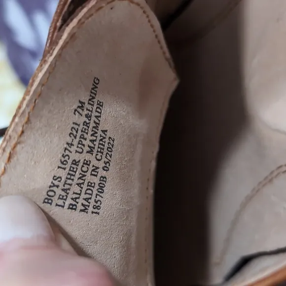 Florsheim Brown Oxfords with Brogue Detailing and Polished Leather... Boys