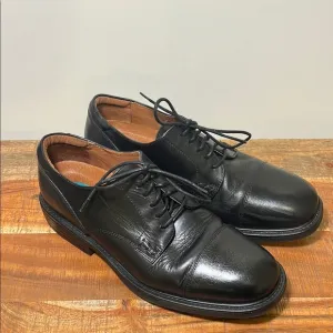 Florsheim Comfortech Black Oxford Shoes with Lace-Up Design, Mens 10