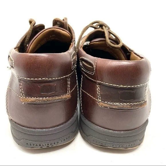 Florsheim Lakeside Ox brown leather boat shoes