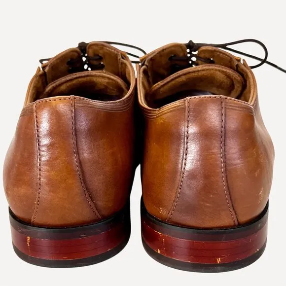 Florsheim Mens Brown Leather Oxford Shoes Size 13D Lace-Up Classic Wingtip EUC