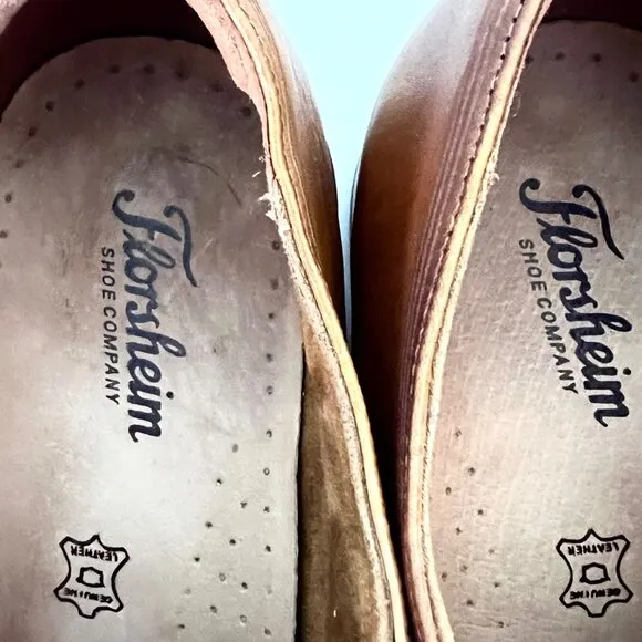 Florsheim Mens Brown Leather Oxford Shoes Size 13D Lace-Up Classic Wingtip EUC