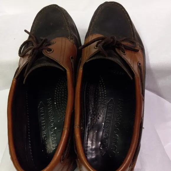 Florsheim OutDoorsmen Shoes Leather Boat Brown &amp; Tan Size 7.5M