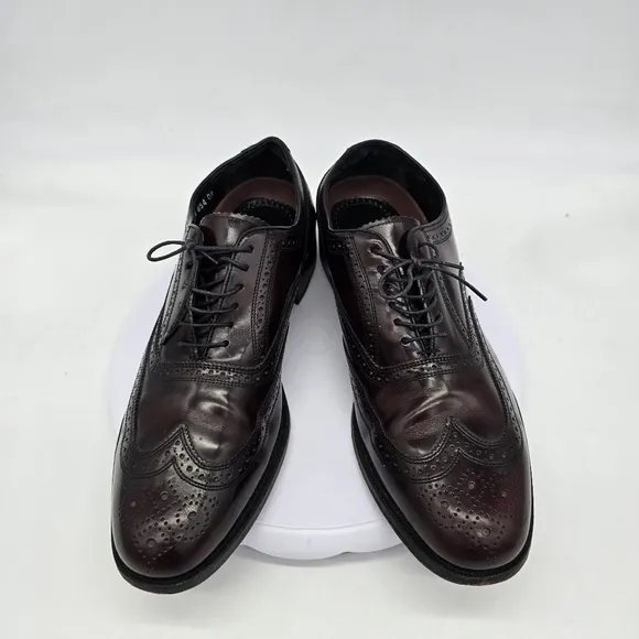 Florsheim Shoes Men's 11D Wingtip Oxford Polished Leather Thick Sole