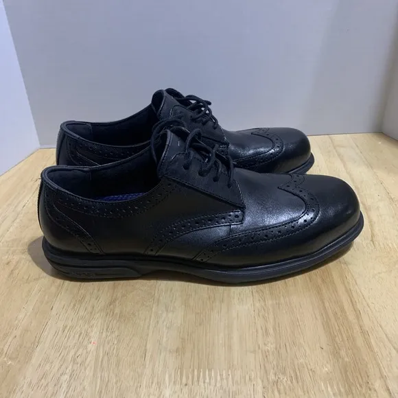 FLORSHEIM WORK Men's 10D Steel Toe Wingtip Lace-Up Work Shoe Black - FS2025