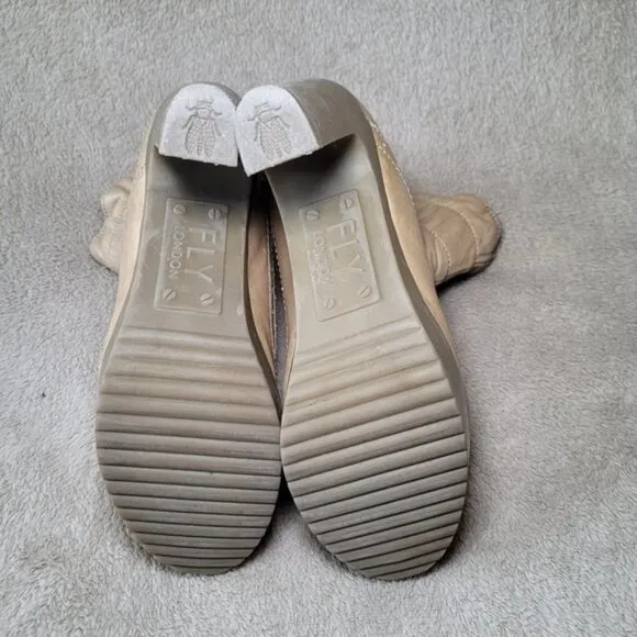 Fly London heeled ankle boots size 37