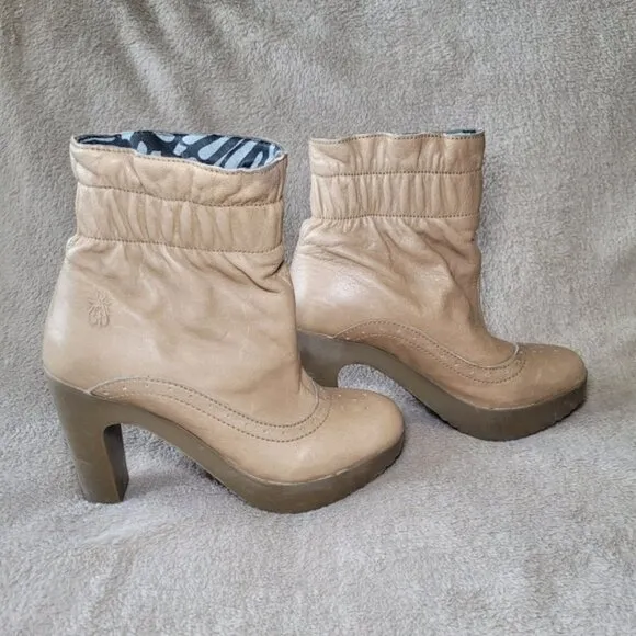 Fly London heeled ankle boots size 37