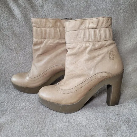 Fly London heeled ankle boots size 37