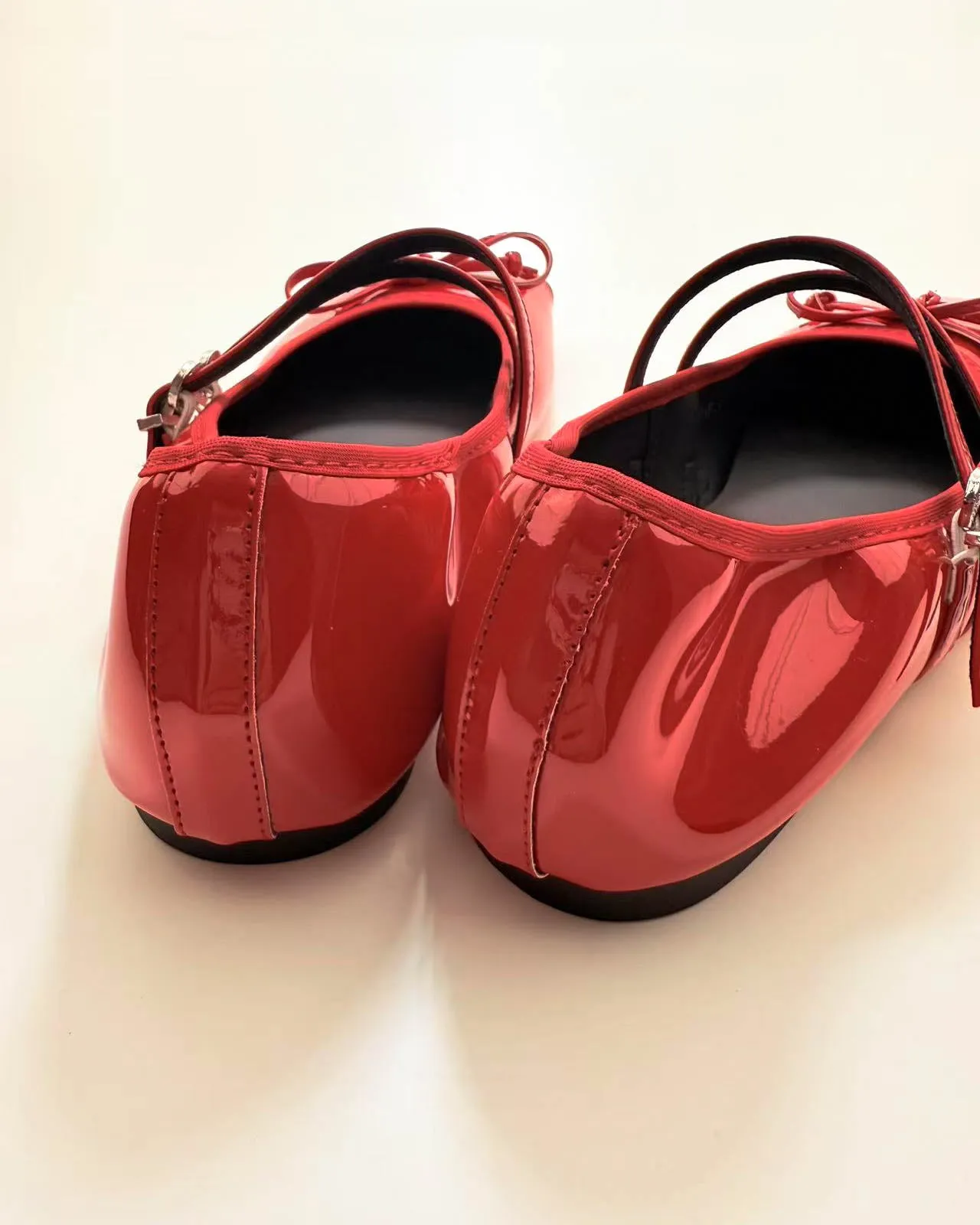 Foldable Double Straps Ballet Flats