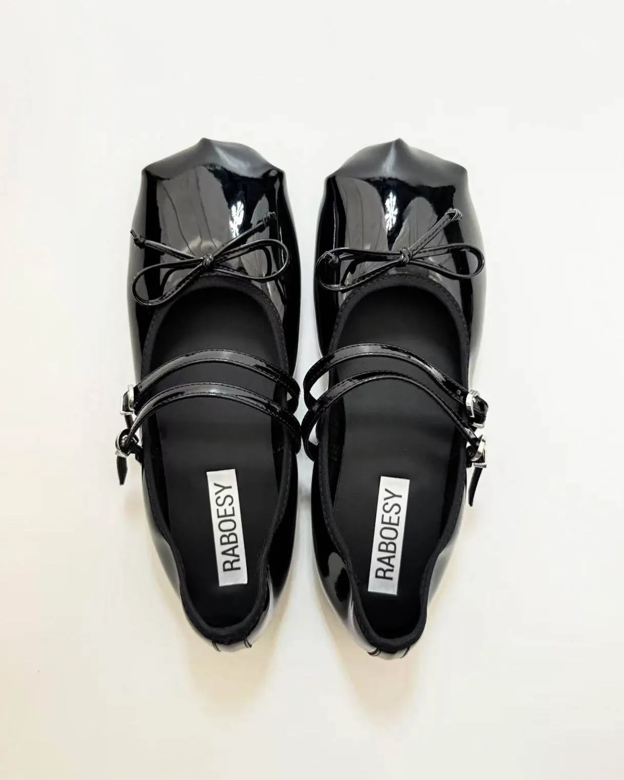 Foldable Double Straps Ballet Flats